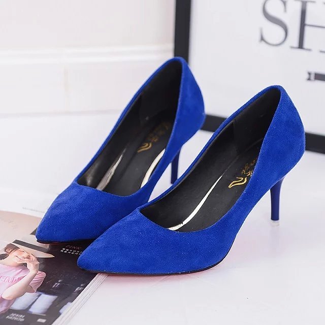 Lady High Heels – Pure Color Elegant Pumps